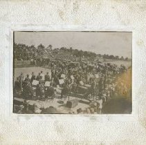 Orchestra Playing at a Horse and Buggy Race